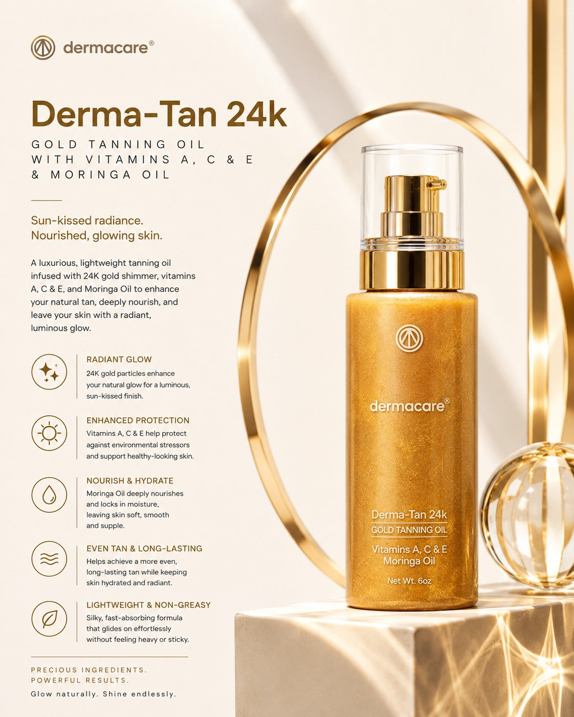 DERMA-TAN 24K (TANNING OIL)